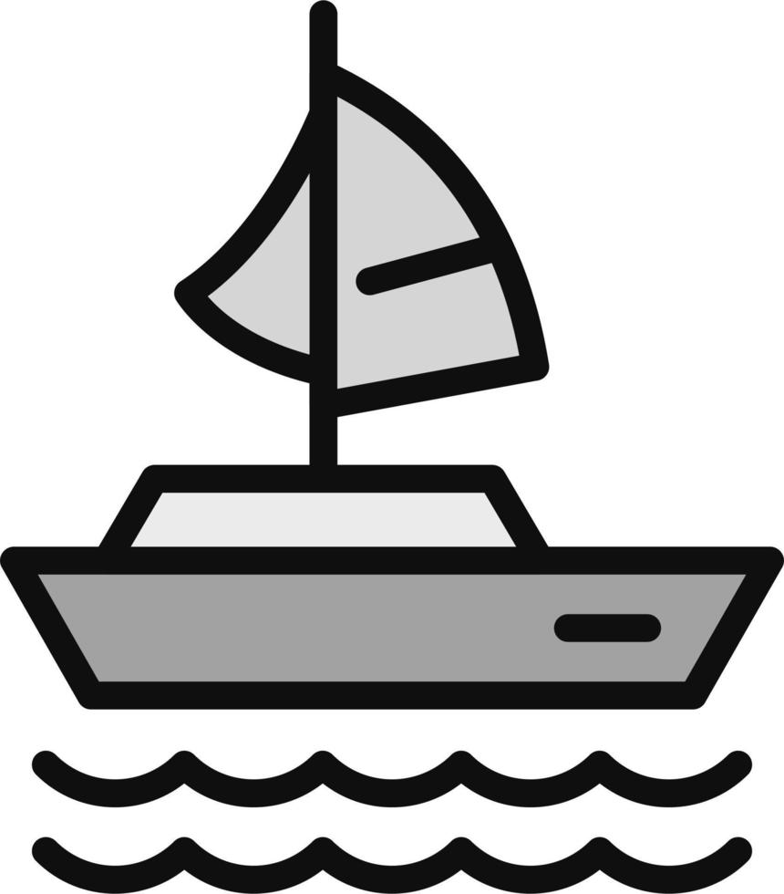 het zeilen boot vector icoon