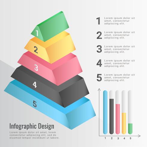 Vector piramide Infographic