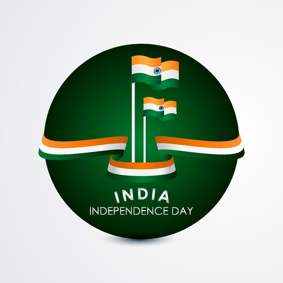 gelukkige india onafhankelijkheidsdag viering vector sjabloon ontwerp illustratie