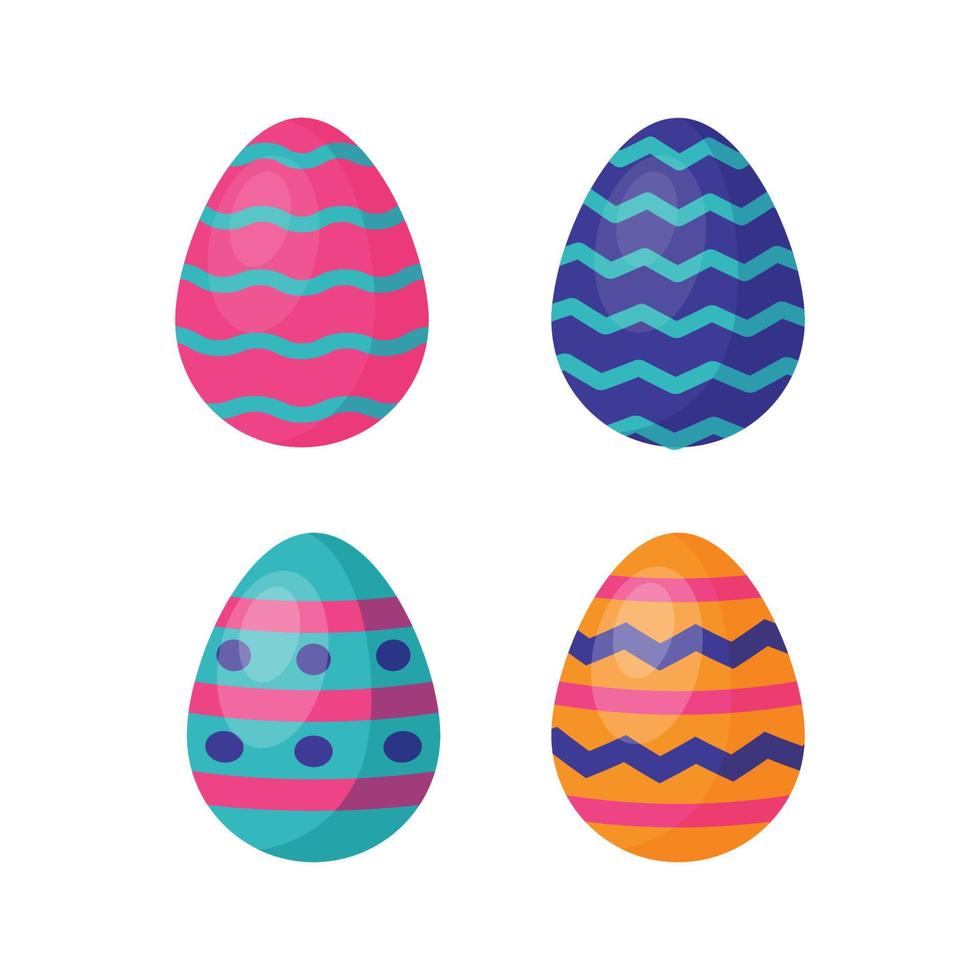 verzameling van kleurrijk eieren voor Pasen vector