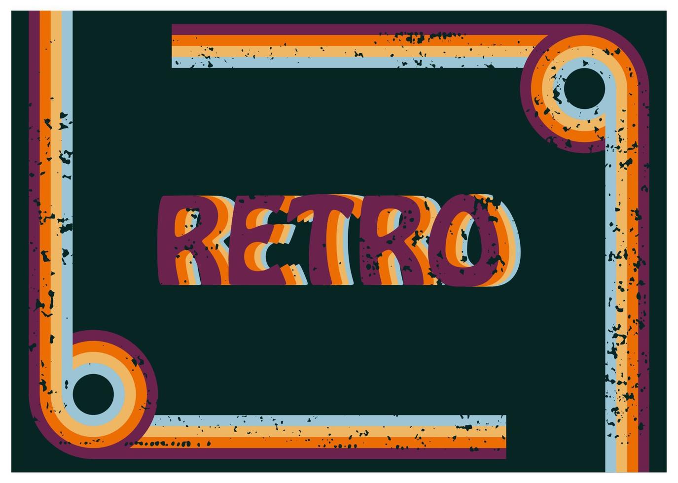 retro positief grafisch, nemen het gemakkelijk jaren 70 zin, 70 wijnoogst stijl gelukkig bericht, typografie groovy doopvont met kleurrijk regenboog gestreept achtergrond vector