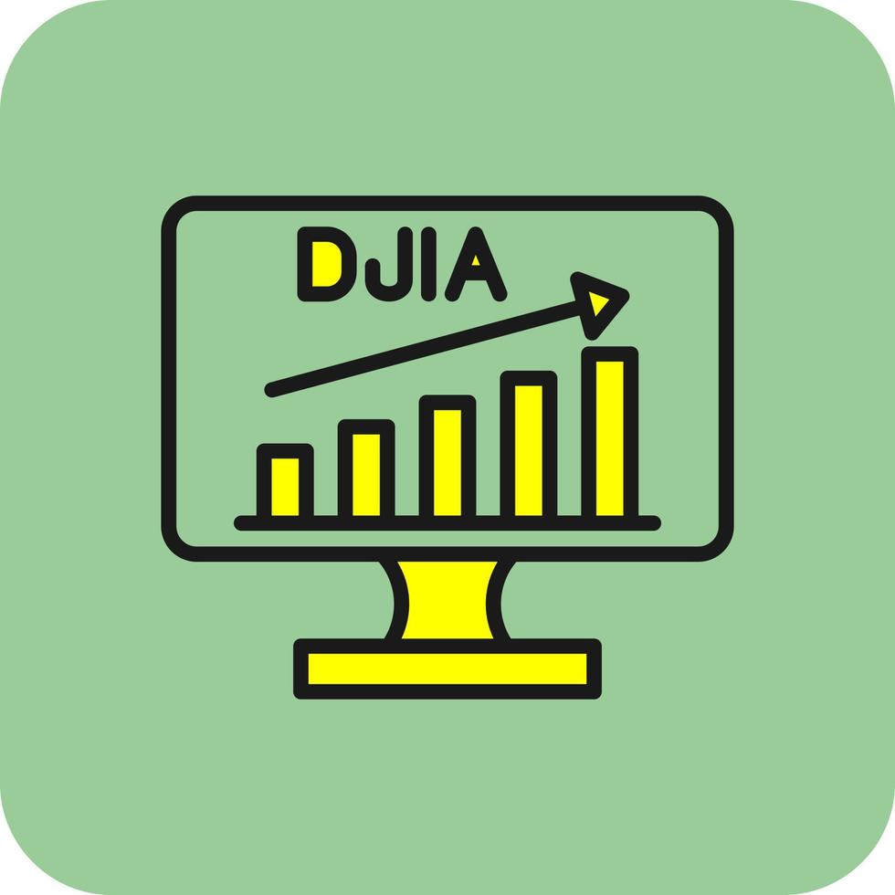 djia vector icoon ontwerp