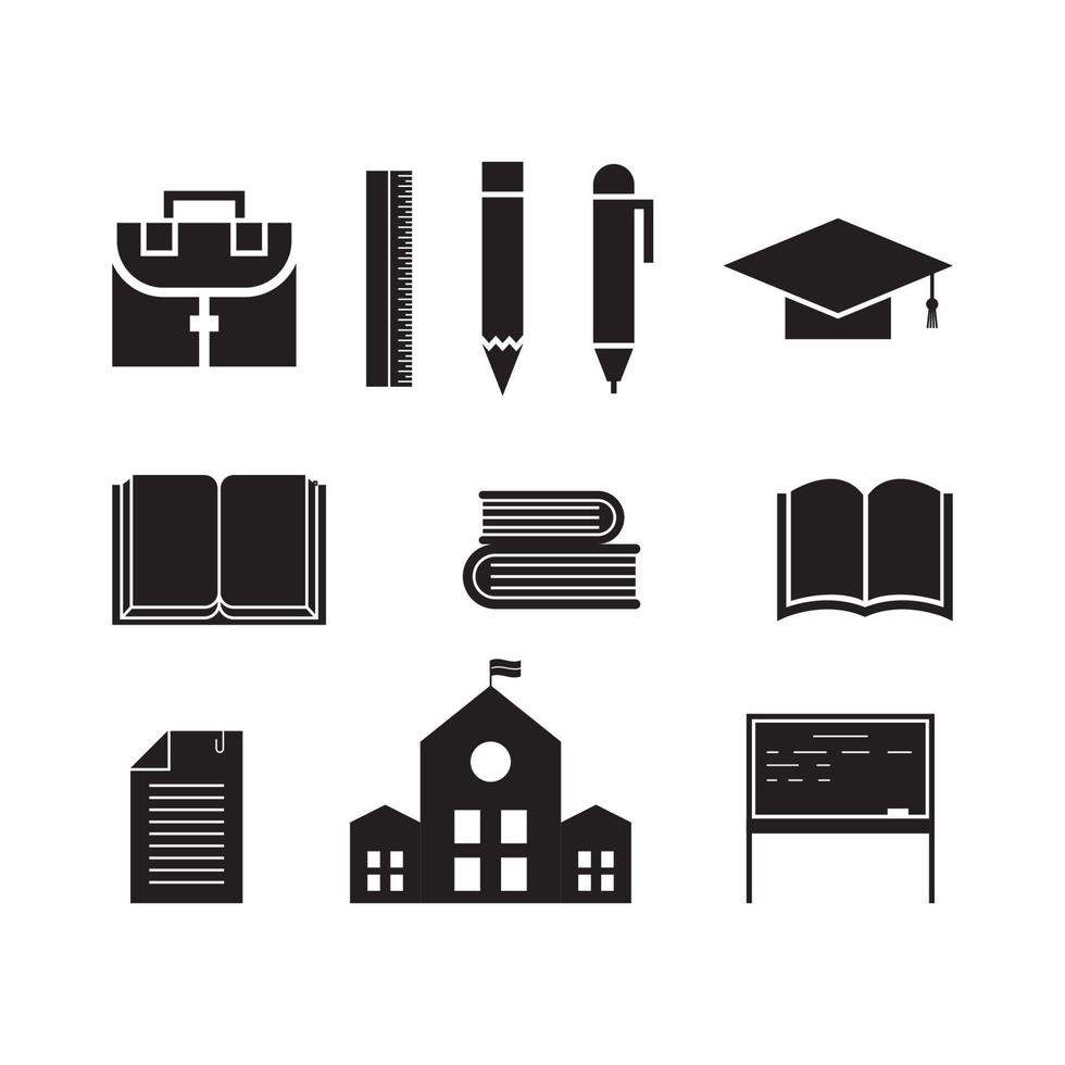 onderwijs logo icoon sjabloon vector