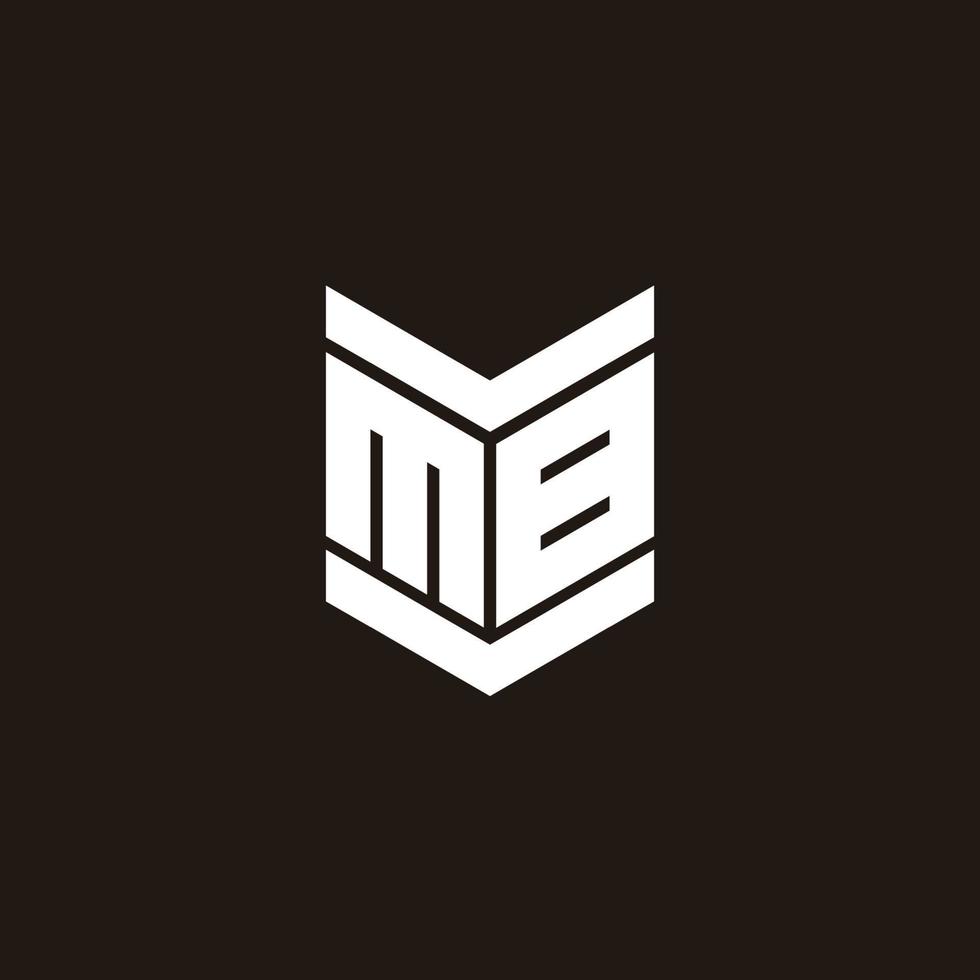 logo alfabet monogram met embleem stijl vector
