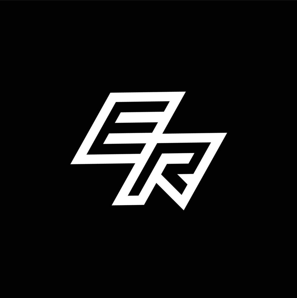 eh logo monogram met omhoog naar naar beneden stijl negatief ruimte ontwerp sjabloon vector