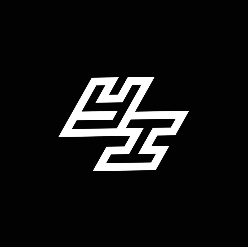 yi logo monogram met omhoog naar naar beneden stijl negatief ruimte ontwerp sjabloon vector