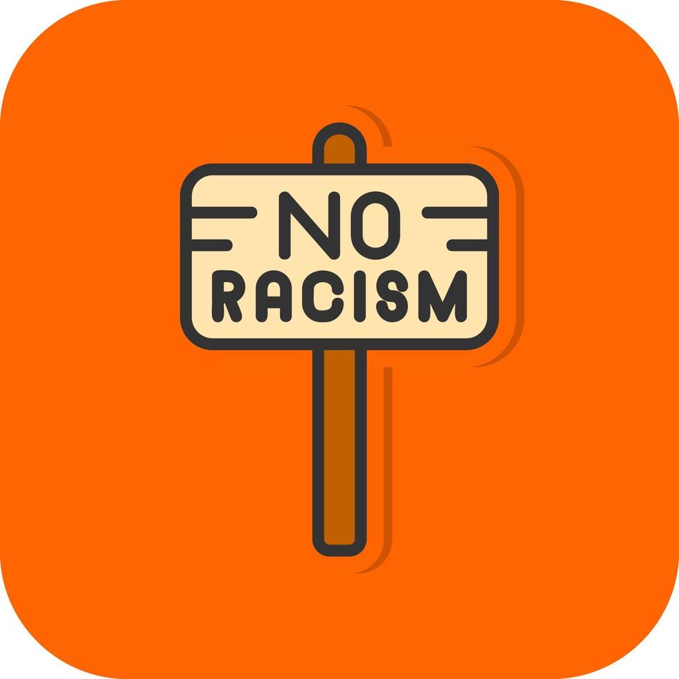 Nee racisme vector icoon ontwerp