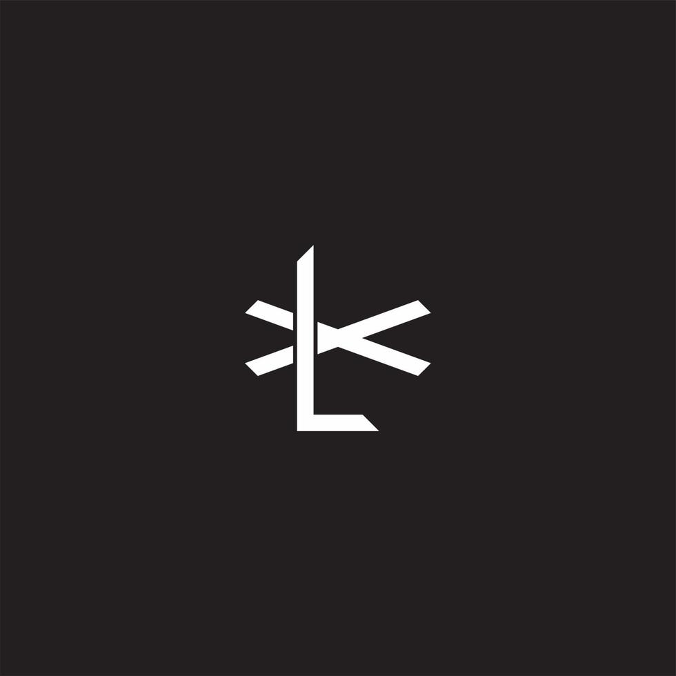 lx eerste brief overlappende in elkaar grijpen logo monogram lijn kunst stijl vector