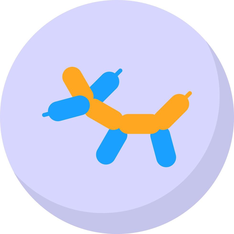 ballon hond vector icoon ontwerp