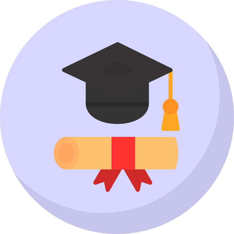 diploma uitreiking toga vector icoon ontwerp