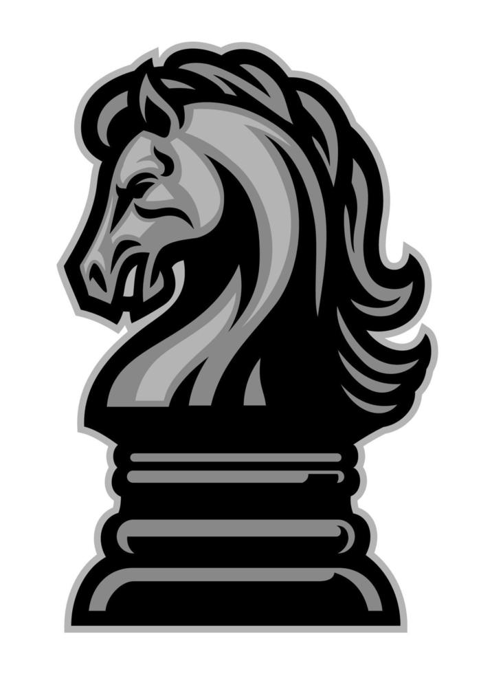 ridder paard schaak vector