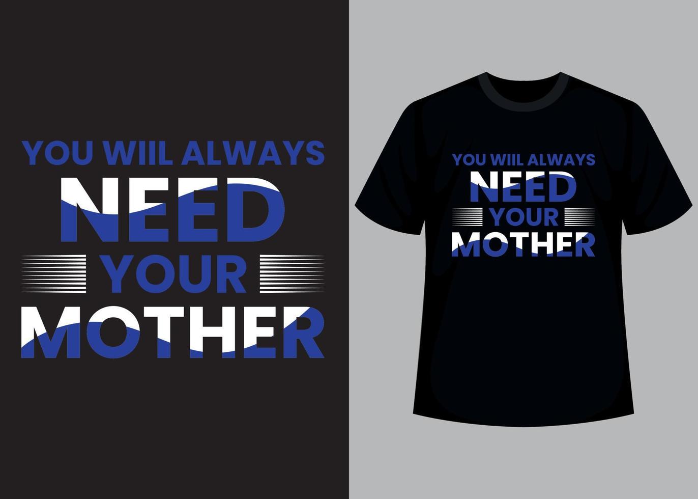 moederdag typografie t-shirtontwerp vector