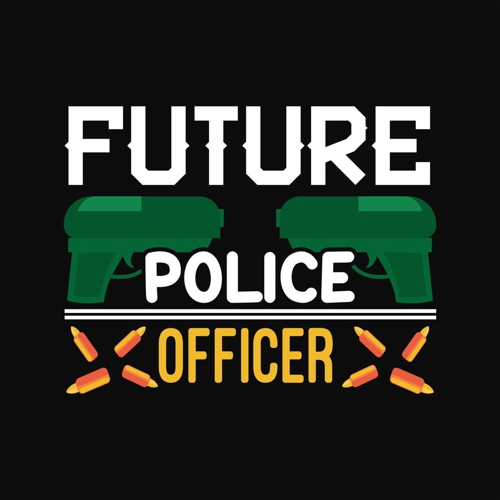 Politie t-shirt ontwerp vector