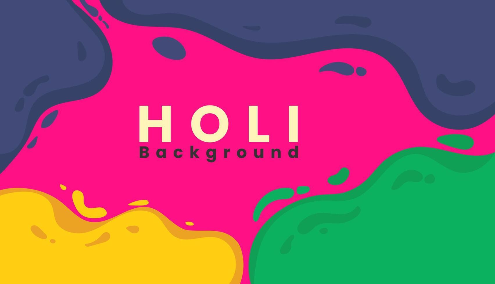 kleurrijk gulaal poeder kleur Indisch festival voor gelukkig holi kaart met goud gevormde en Kristallen Aan papier kleur achtergrond vector