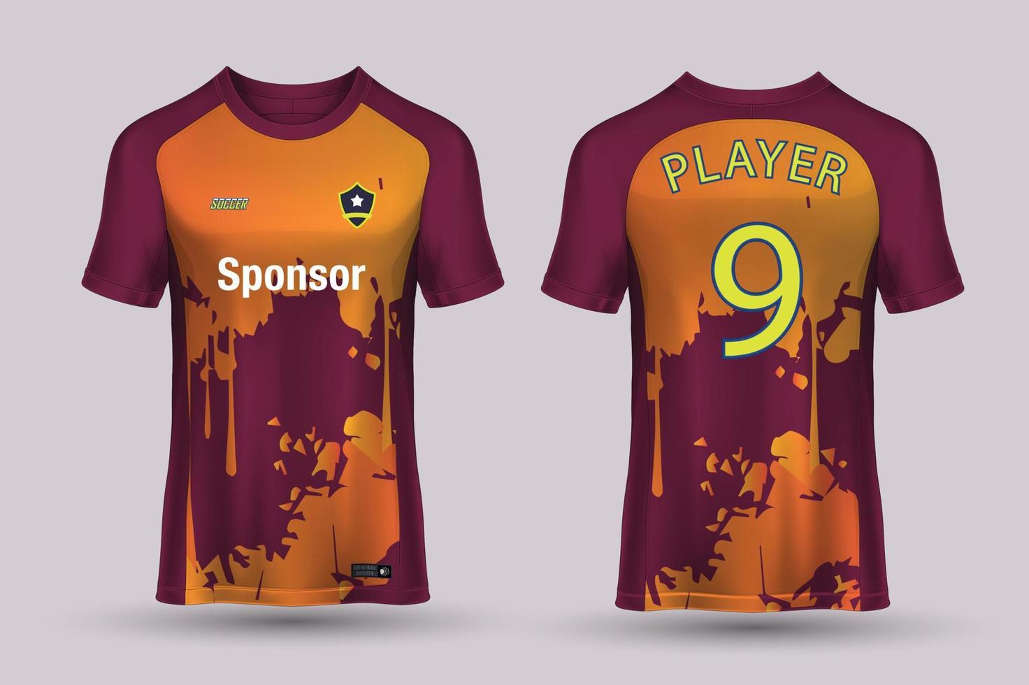 vector voetbal Jersey sjabloon sport t overhemd ontwerp