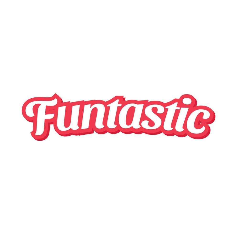 funtastisch vector belettering geïsoleerd