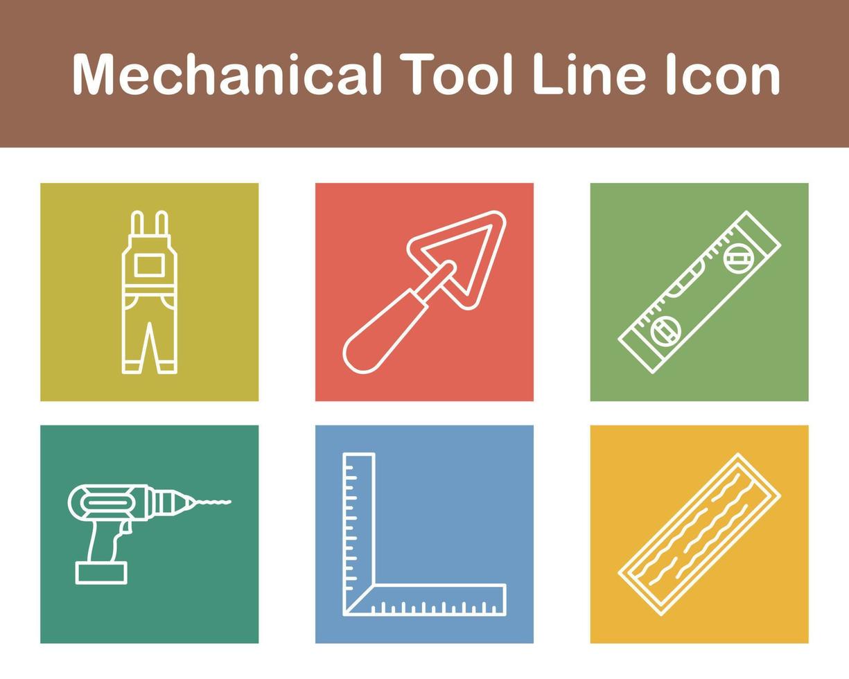 mechanisch gereedschap vector icoon reeks