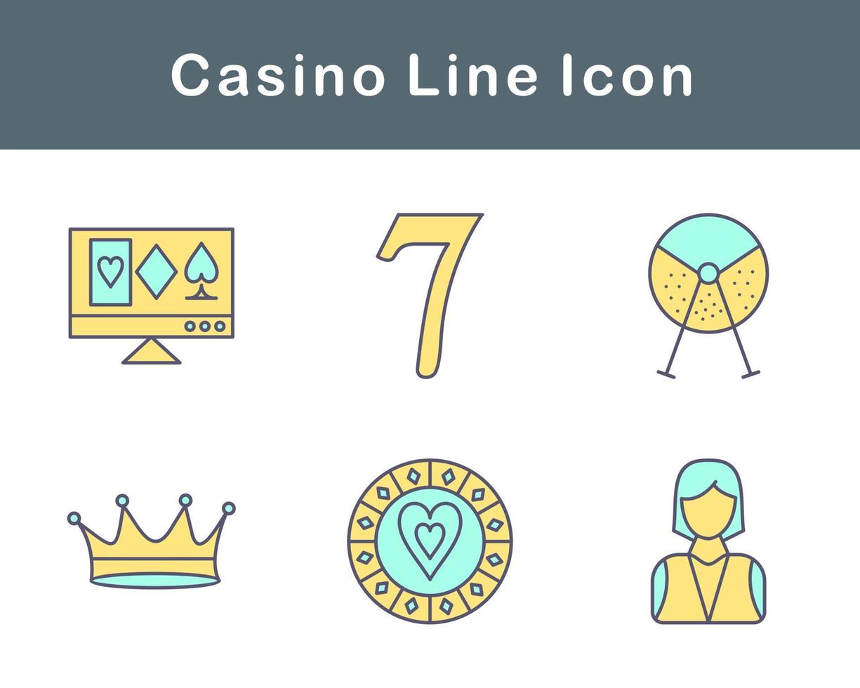 casino vector icoon reeks