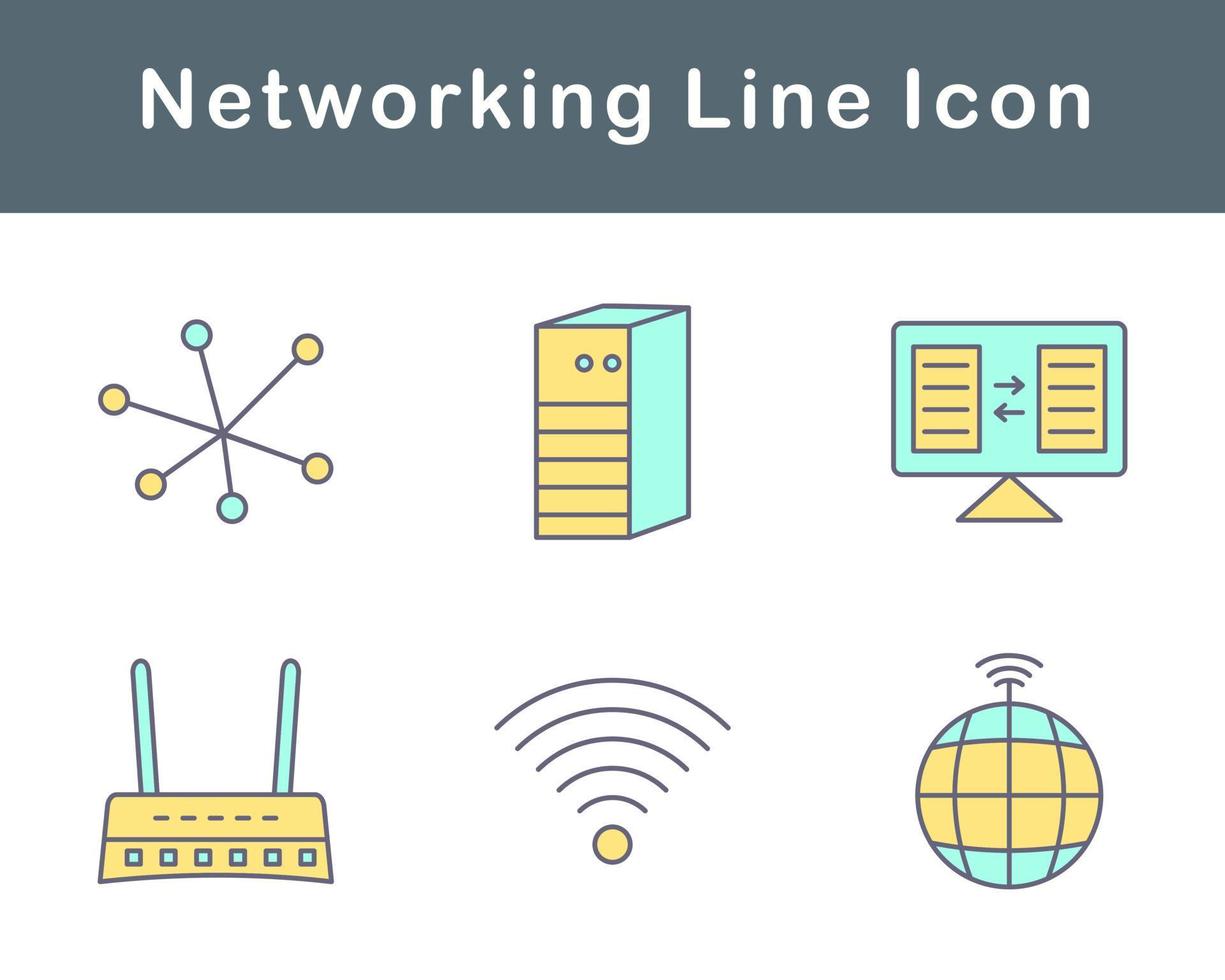 netwerken vector icoon reeks