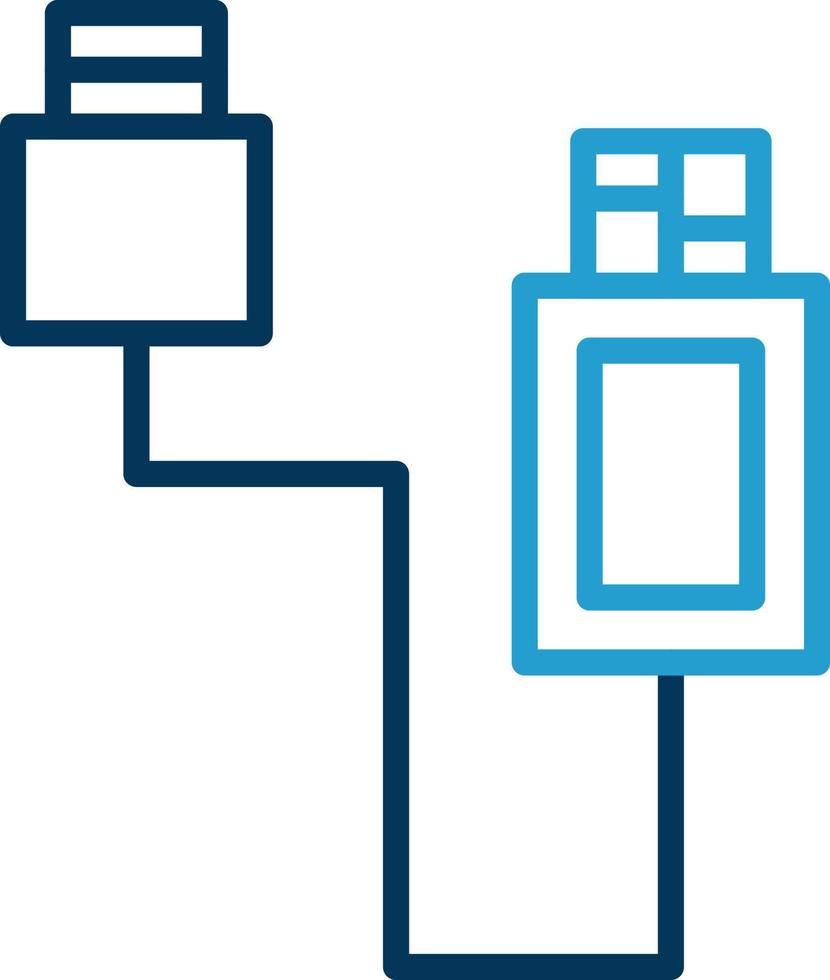 USB-kabel vector pictogram ontwerp