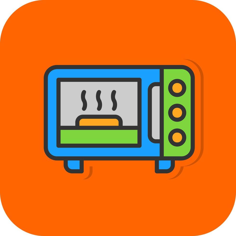 magnetronoven oven vector icoon ontwerp