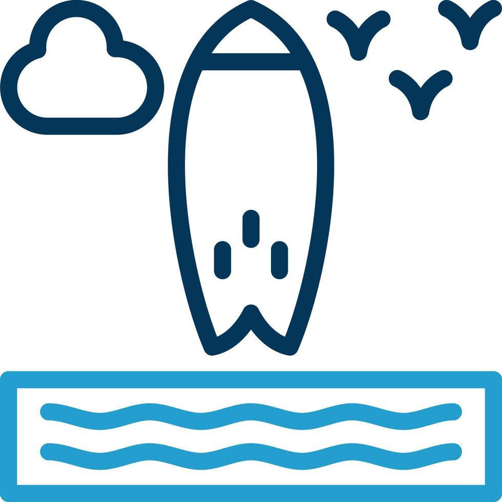 surfboard vector icoon ontwerp