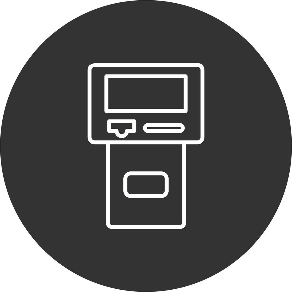 contant geld kiosk icoon vector