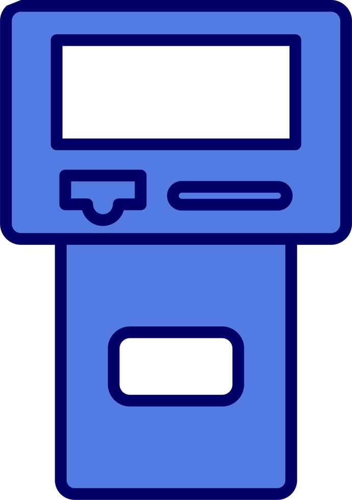 contant geld kiosk icoon vector