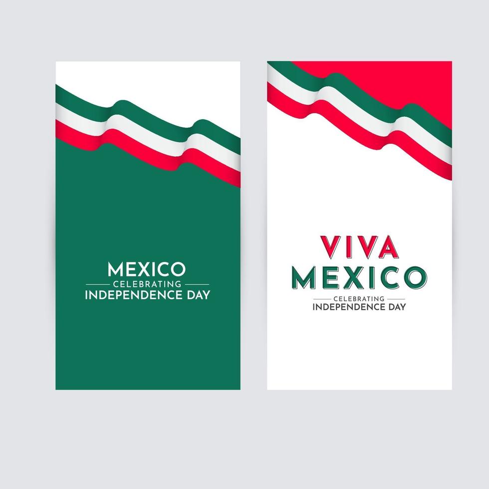 gelukkige mexico onafhankelijkheidsdag viering vector sjabloonontwerp logo illustratie
