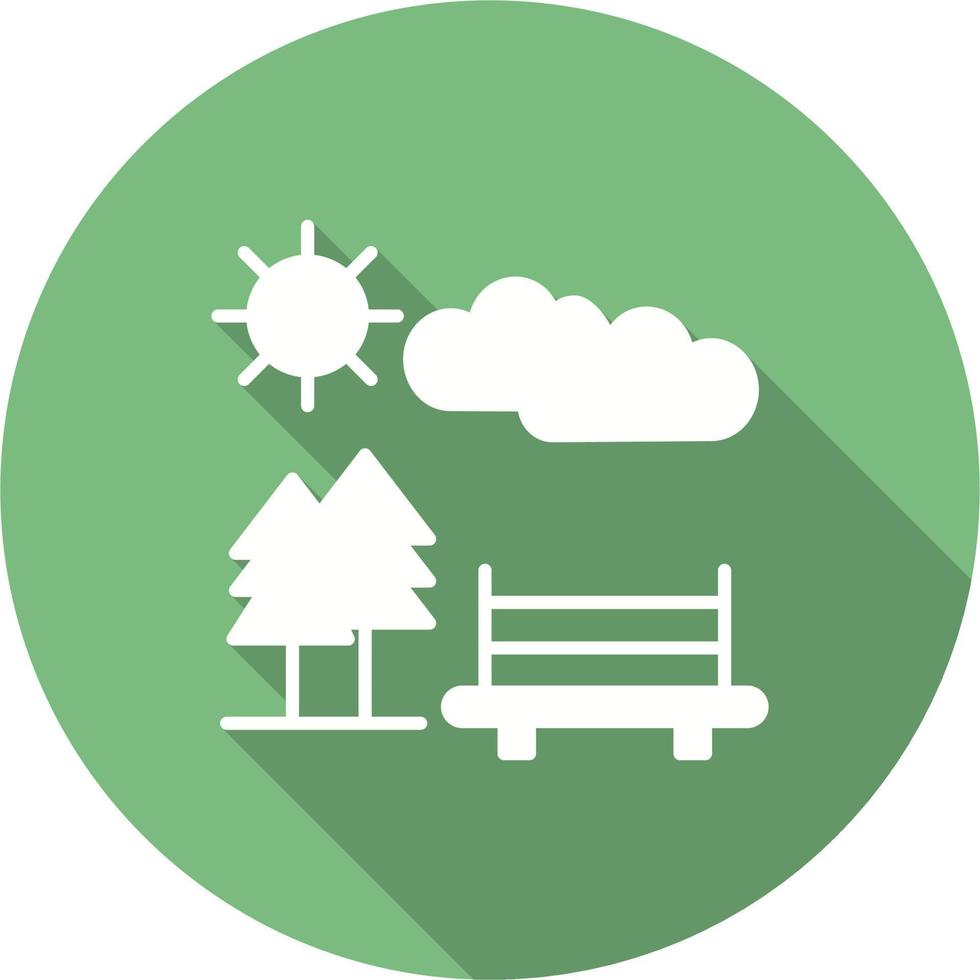 park vector pictogram