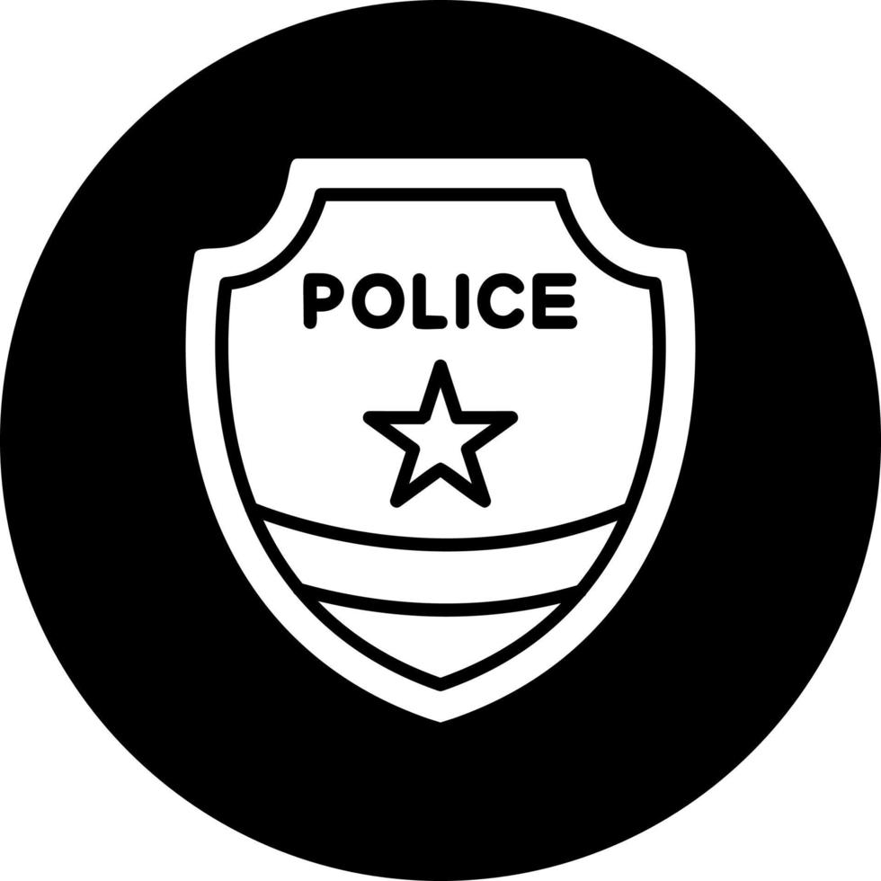 Politie insigne vector icoon