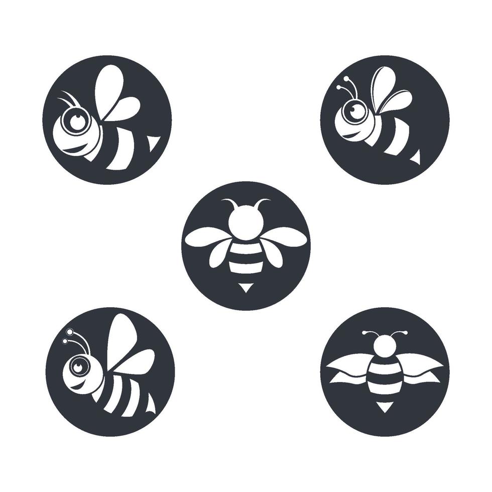 bee logo afbeeldingen vector