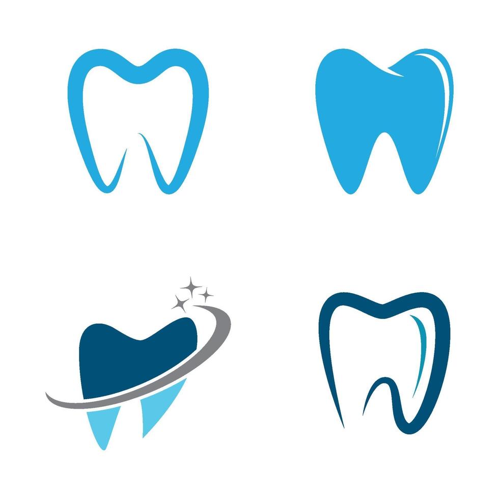 logo-afbeeldingen voor tandheelkundige zorg vector