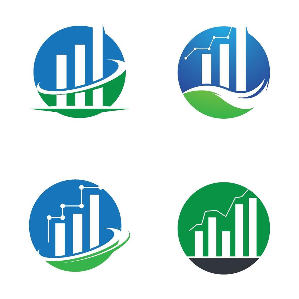 bedrijfsfinanciën logo ontwerp vector