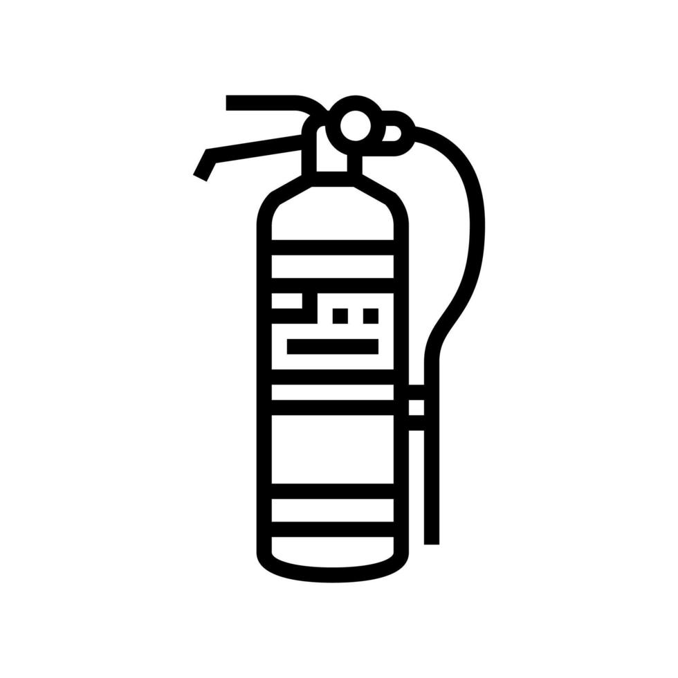 brandblusser gereedschap lijn icoon vector illustratie