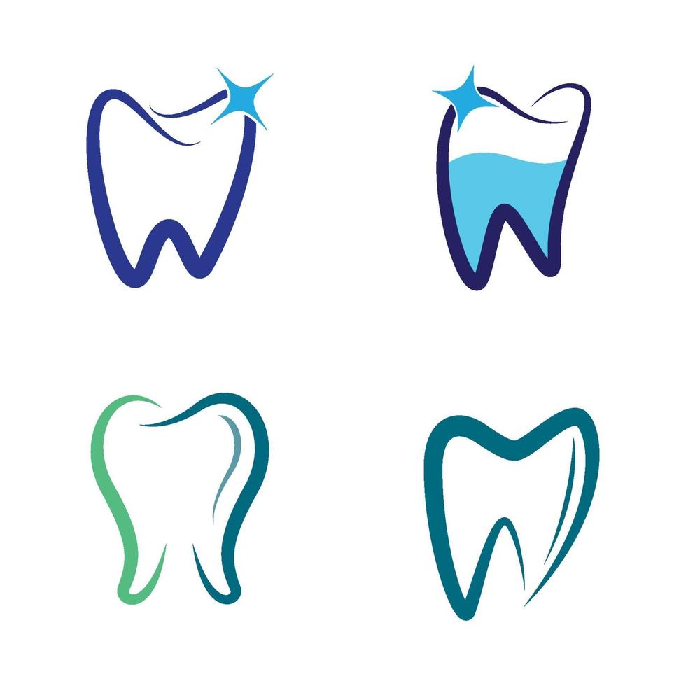 logo-afbeeldingen voor tandheelkundige zorg vector