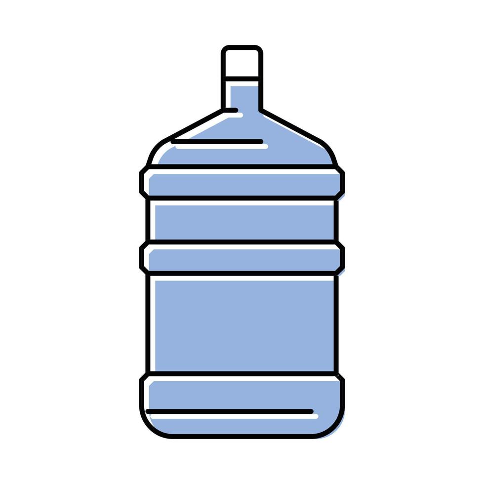 Product water plastic fles kleur icoon vector illustratie