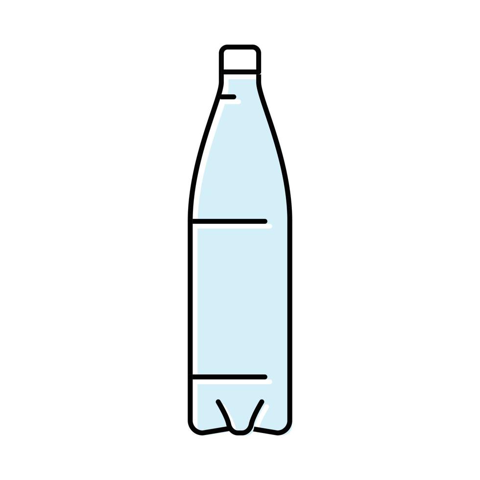 houder water plastic fles kleur icoon vector illustratie