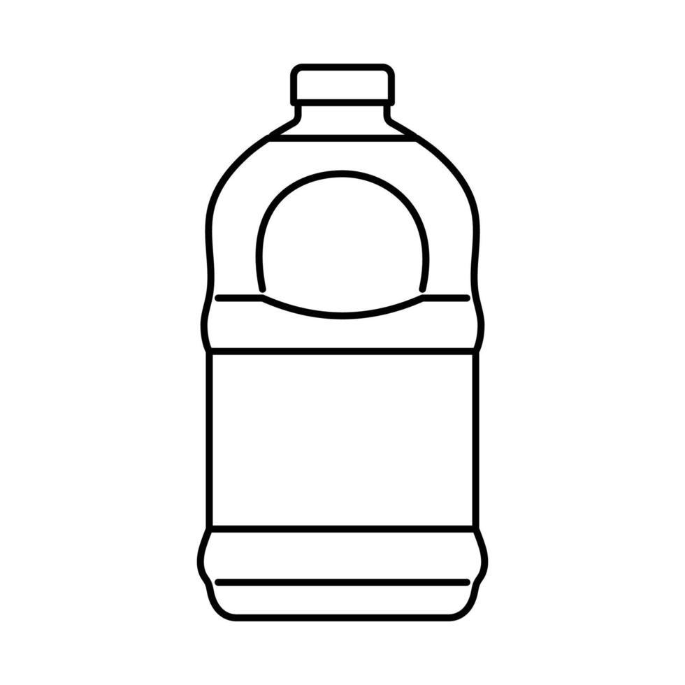 recycle sap plastic fles lijn icoon vector illustratie