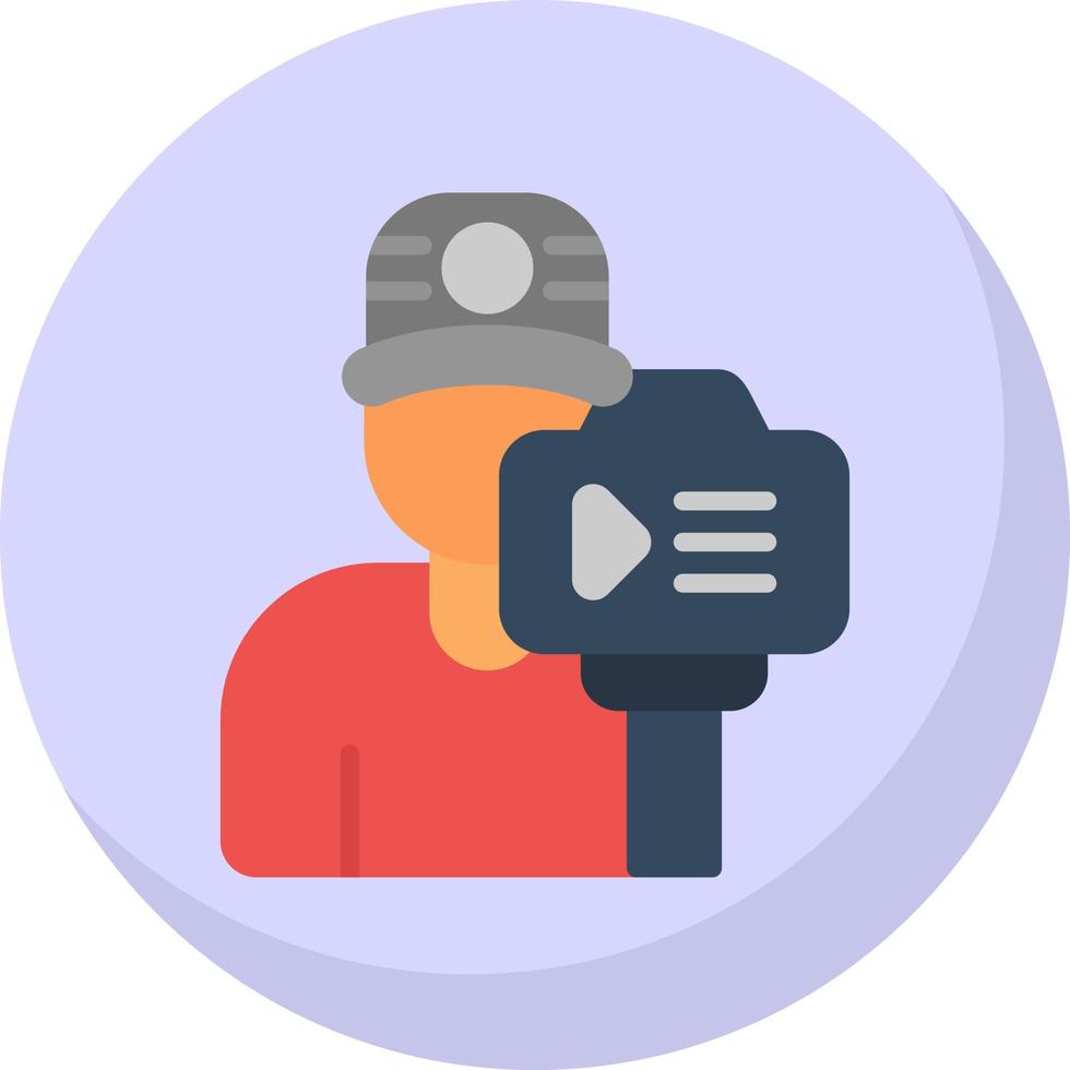 camera operator vector icoon ontwerp