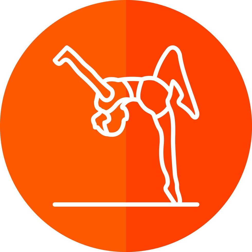 gymnast vector icoon ontwerp