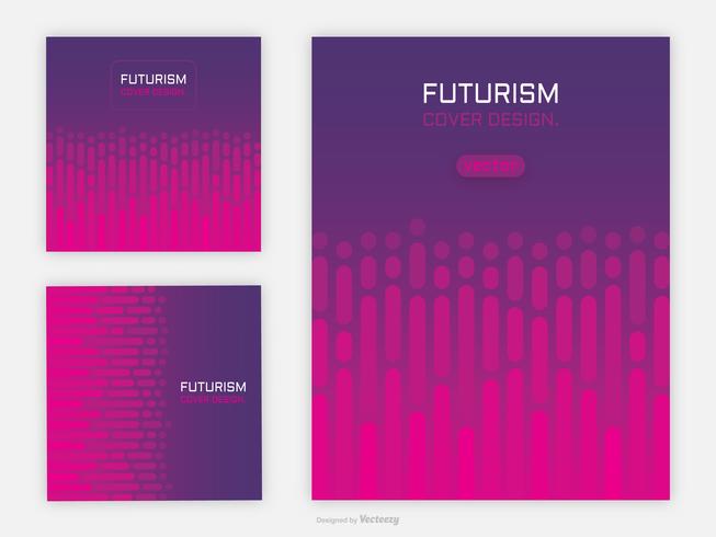 Abstracte futuristische geometrische Cover Vector achtergronden