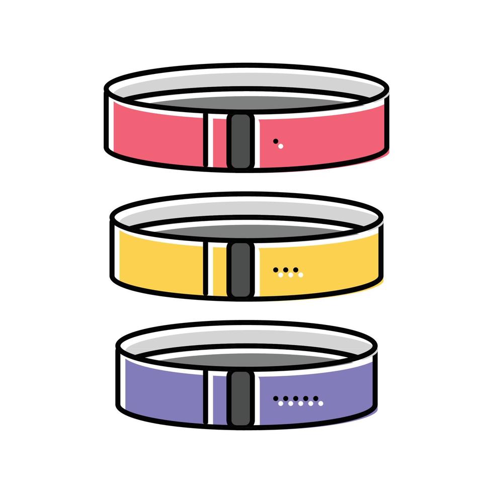 band geschiktheid sport kleur icoon vector illustratie