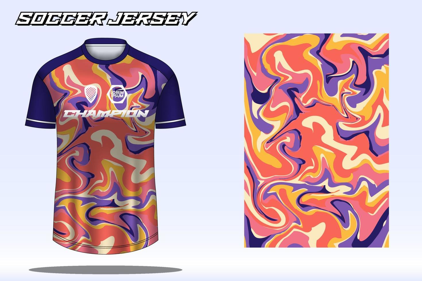 voetbal Jersey sport t-shirt ontwerp mockup voor Amerikaans voetbal club vector