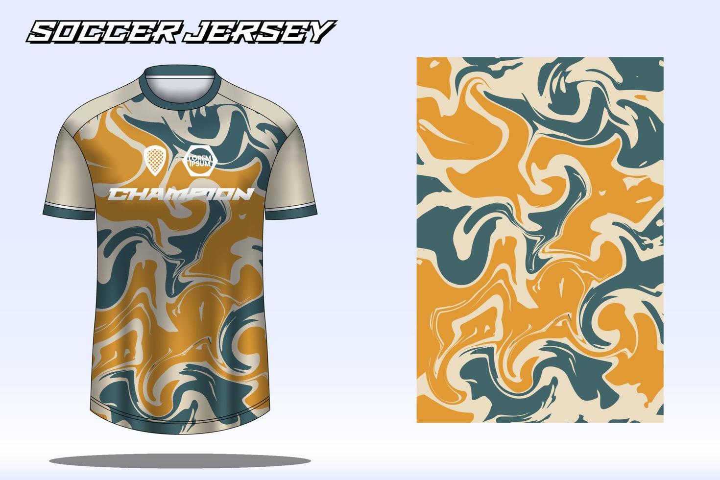 voetbal Jersey sport t-shirt ontwerp mockup voor Amerikaans voetbal club vector