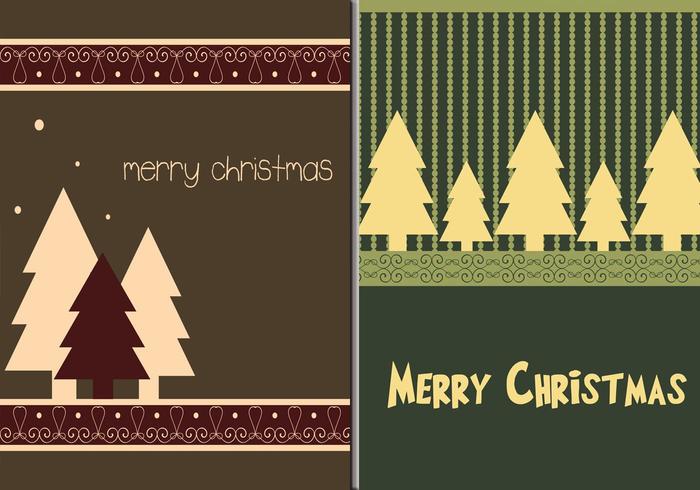 Vrolijke Kerstboom Illustrator Wallpapers vector