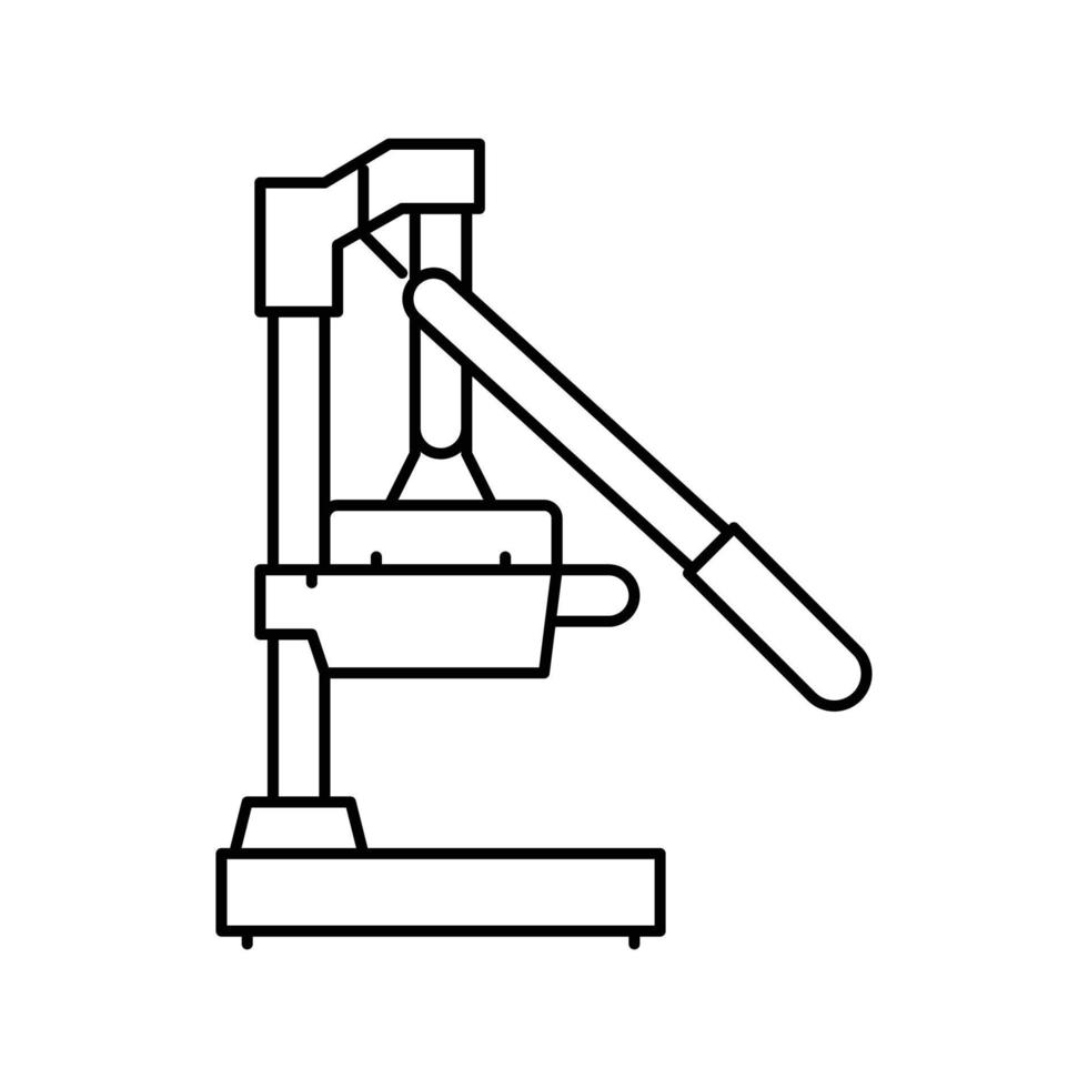 sapcentrifuge granaatappel lijn icoon vector illustratie