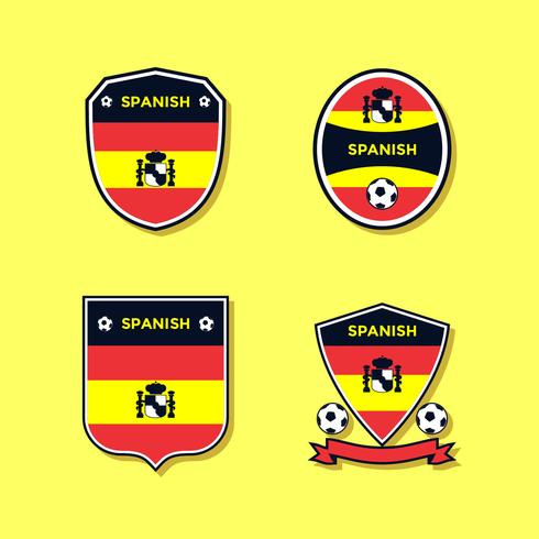 Spaanse voetbal Patch Vector