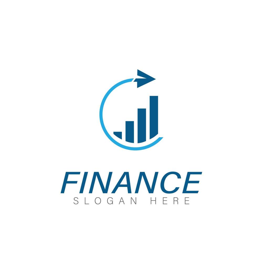 fondsenwerving financieel en boekhoudkundig logo-ontwerp vector