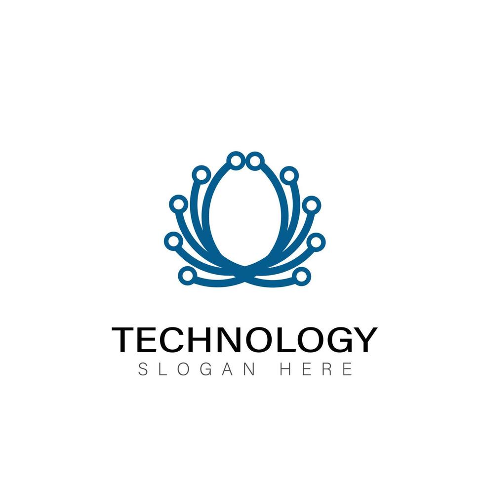 technologie tec logo ontwerp symbool vector